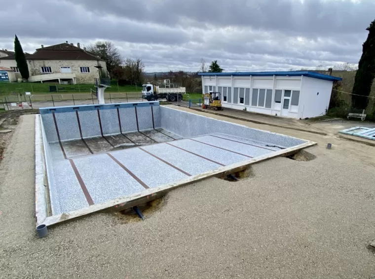 Réhabilitation piscine municipale, Moncrabeau, ETPB