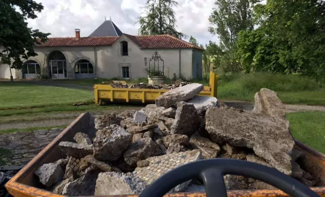 Travaux de démolition, Calignac, ETPB Pascal Burlin