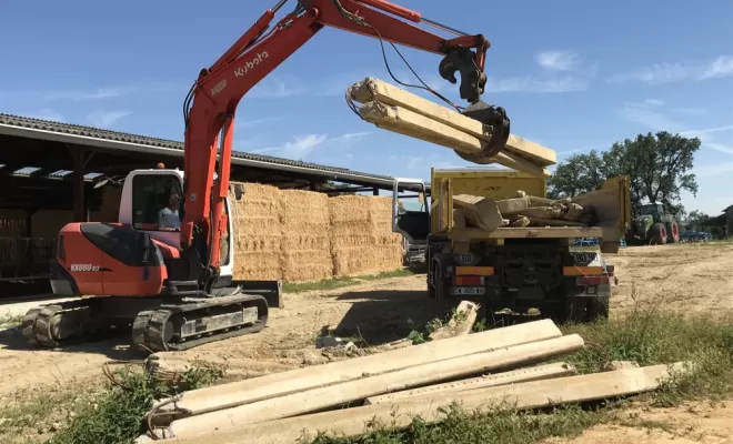 Travaux de démolition, Moncrabeau, ETPB Pascal Burlin